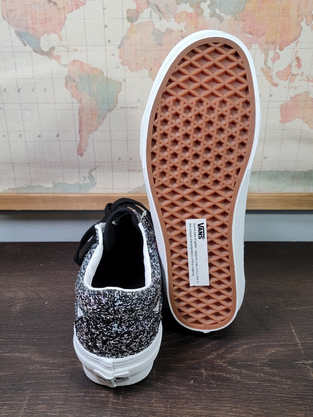 Vans Old Skool "Skiny Party" Black/White Women's Size 8.0 - Picture 8 of 8